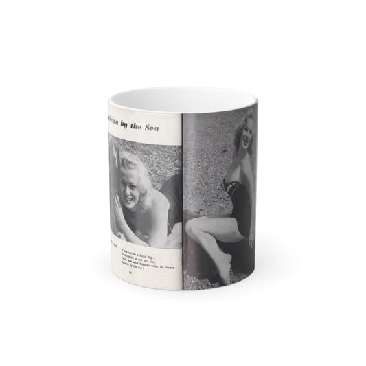 Norma Sykes #158 - 66 PHOTOGRAPHS OF Sabrina U.K. Pocket Mag. Pages 46 & 47 (Vintage Female Icons) Color Changing Mug 11oz-11oz-Go Mug Yourself