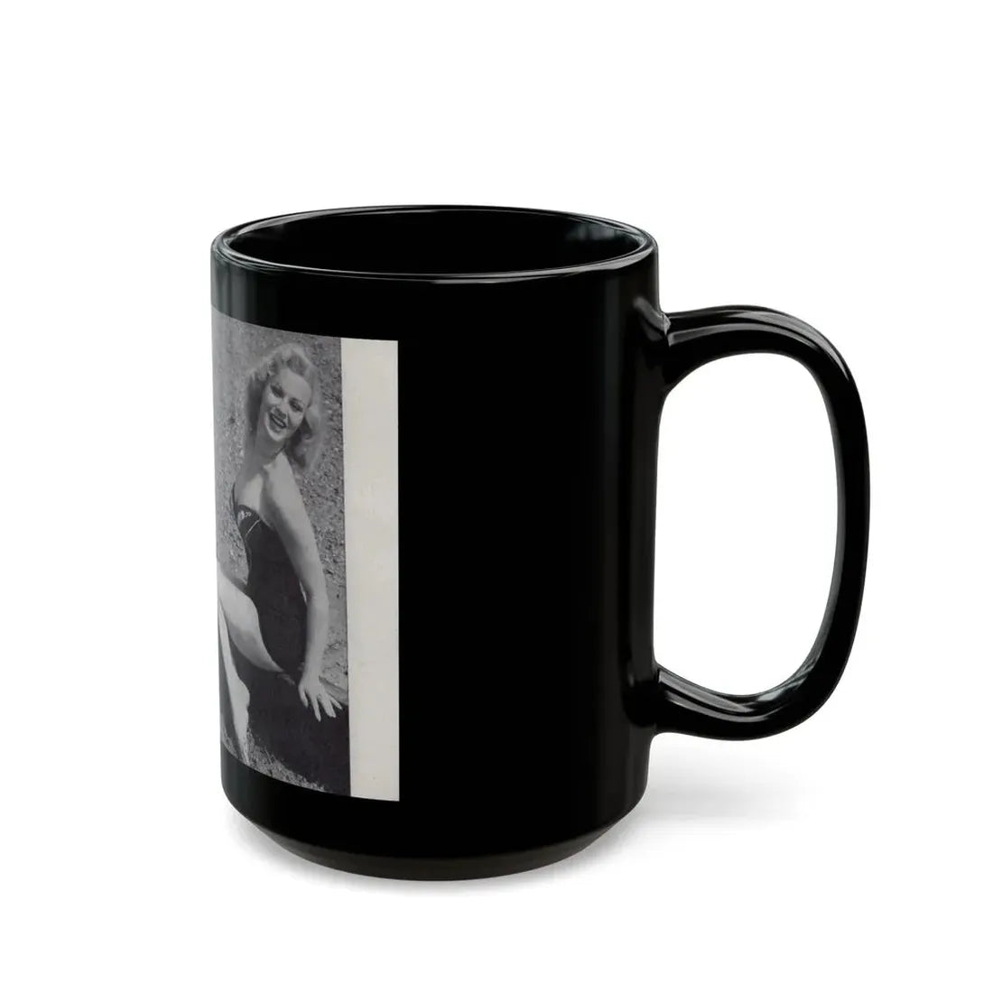 Norma Sykes #158 - 66 PHOTOGRAPHS OF Sabrina U.K. Pocket Mag. Pages 46 & 47 (Vintage Female Icon) Black Coffee Mug - Go Mug Yourself