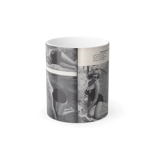 Norma Sykes #159 - 66 PHOTOGRAPHS OF Sabrina U.K. Pocket Mag. Pages 48 & 49 (Vintage Female Icons) Color Changing Mug 11oz-11oz-Go Mug Yourself