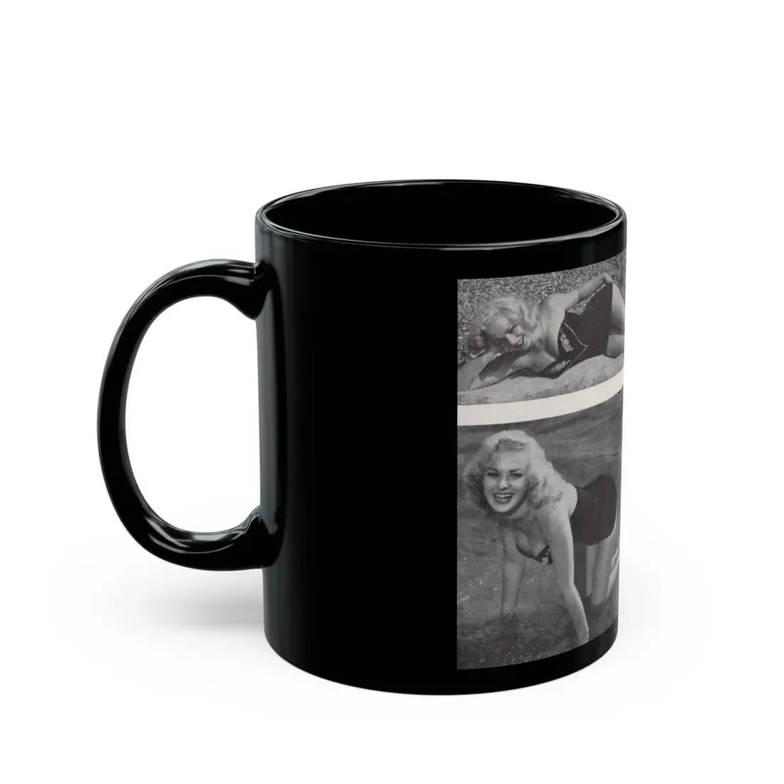 Norma Sykes #159 - 66 PHOTOGRAPHS OF Sabrina U.K. Pocket Mag. Pages 48 & 49 (Vintage Female Icon) Black Coffee Mug - Go Mug Yourself