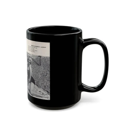 Norma Sykes #159 - 66 PHOTOGRAPHS OF Sabrina U.K. Pocket Mag. Pages 48 & 49 (Vintage Female Icon) Black Coffee Mug - Go Mug Yourself