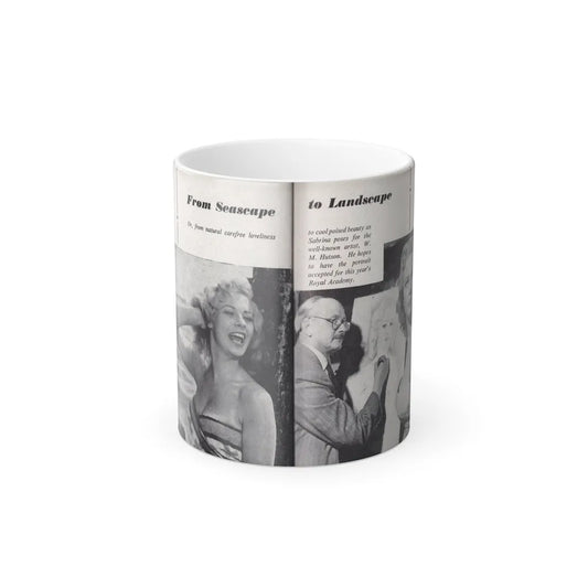 Norma Sykes #160 - 66 PHOTOGRAPHS OF Sabrina U.K. Pocket Mag. Pages 50 & 51 (Vintage Female Icons) Color Changing Mug 11oz-11oz-Go Mug Yourself