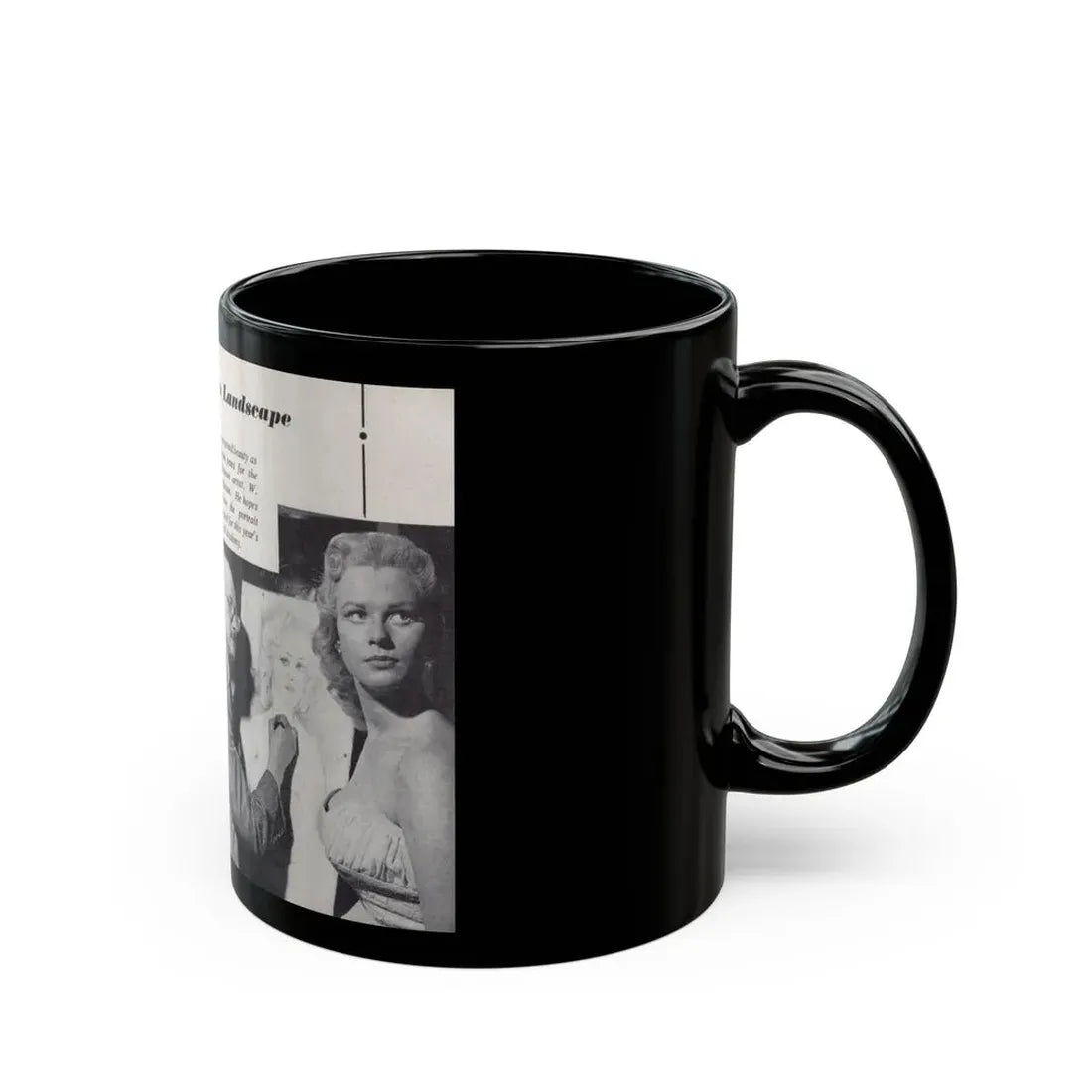 Norma Sykes #160 - 66 PHOTOGRAPHS OF Sabrina U.K. Pocket Mag. Pages 50 & 51 (Vintage Female Icon) Black Coffee Mug - Go Mug Yourself