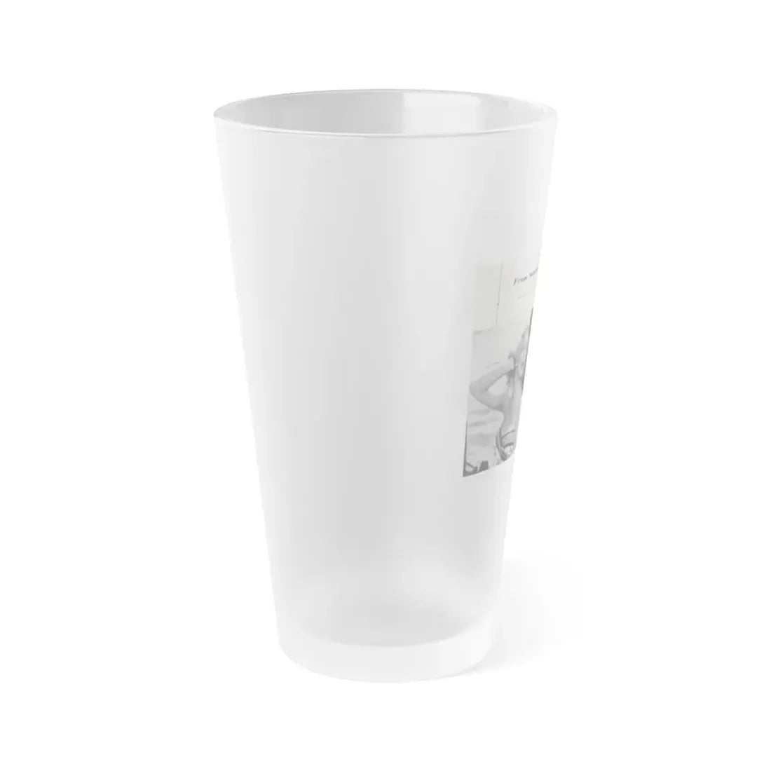 Norma Sykes #160 - 66 PHOTOGRAPHS OF Sabrina U.K. Pocket Mag. Pages 50 & 51 (Vintage Female Icon) Frosted Pint Glass 16oz - Go Mug Yourself