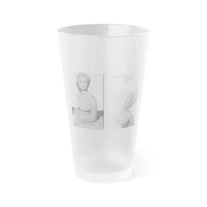 Norma Sykes #161 - 66 PHOTOGRAPHS OF Sabrina U.K. Pocket Mag. Pages 52 & 53 (Vintage Female Icon) Frosted Pint Glass 16oz 16oz Frosted - Go Mug Yourself