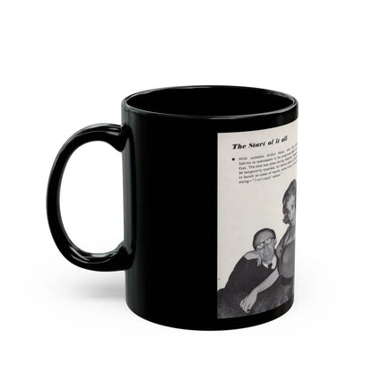 Norma Sykes #162 - 66 PHOTOGRAPHS OF Sabrina U.K. Pocket Mag. Pages 54 & 55 (Vintage Female Icon) Black Coffee Mug - Go Mug Yourself