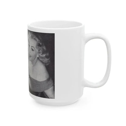 Norma Sykes #162 - 66 PHOTOGRAPHS OF Sabrina U.K. Pocket Mag. Pages 54 & 55 (Vintage Female Icon) White Coffee Mug - Go Mug Yourself