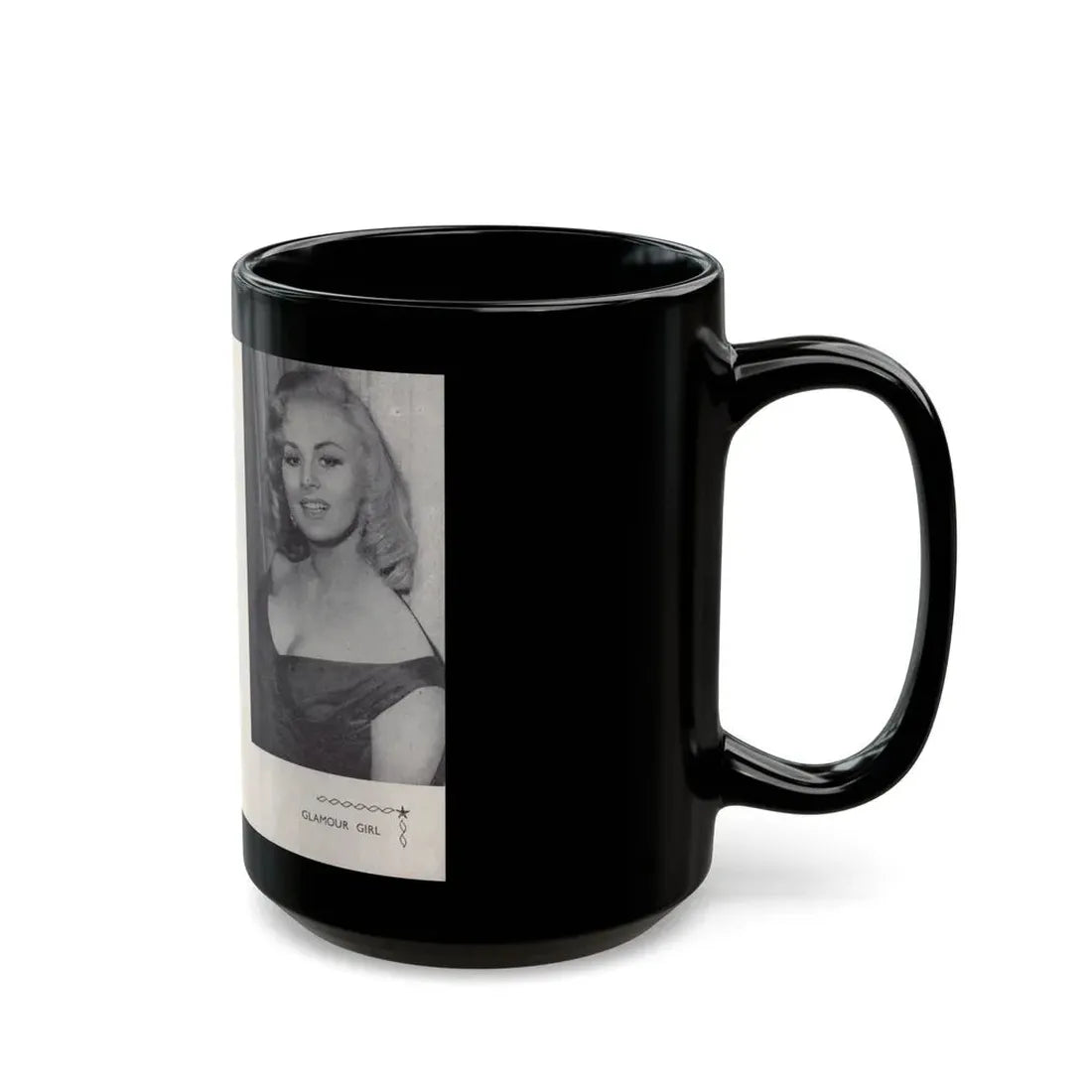 Norma Sykes #163 - 66 PHOTOGRAPHS OF Sabrina U.K. Pocket Mag. Pages 56 & 57 (Vintage Female Icon) Black Coffee Mug - Go Mug Yourself