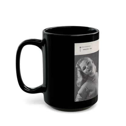 Norma Sykes #163 - 66 PHOTOGRAPHS OF Sabrina U.K. Pocket Mag. Pages 56 & 57 (Vintage Female Icon) Black Coffee Mug - Go Mug Yourself