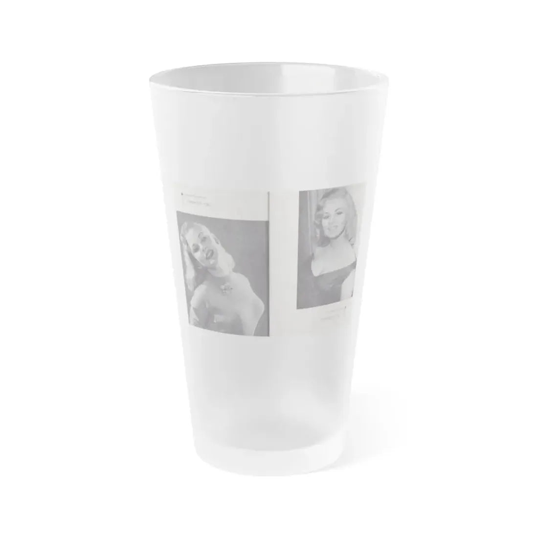 Norma Sykes #163 - 66 PHOTOGRAPHS OF Sabrina U.K. Pocket Mag. Pages 56 & 57 (Vintage Female Icon) Frosted Pint Glass 16oz 16oz Frosted - Go Mug Yourself