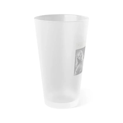 Norma Sykes #163 - 66 PHOTOGRAPHS OF Sabrina U.K. Pocket Mag. Pages 56 & 57 (Vintage Female Icon) Frosted Pint Glass 16oz - Go Mug Yourself