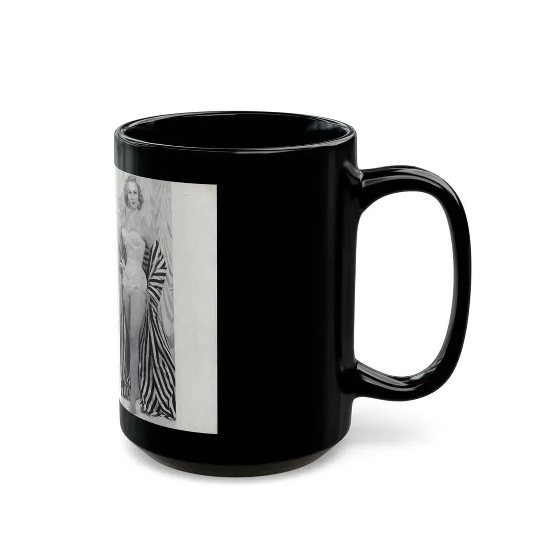 Norma Sykes #164 - 66 PHOTOGRAPHS OF Sabrina U.K. Pocket Mag. Pages 58 & 59 (Vintage Female Icon) Black Coffee Mug - Go Mug Yourself