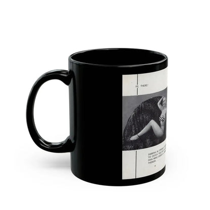 Norma Sykes #164 - 66 PHOTOGRAPHS OF Sabrina U.K. Pocket Mag. Pages 58 & 59 (Vintage Female Icon) Black Coffee Mug - Go Mug Yourself