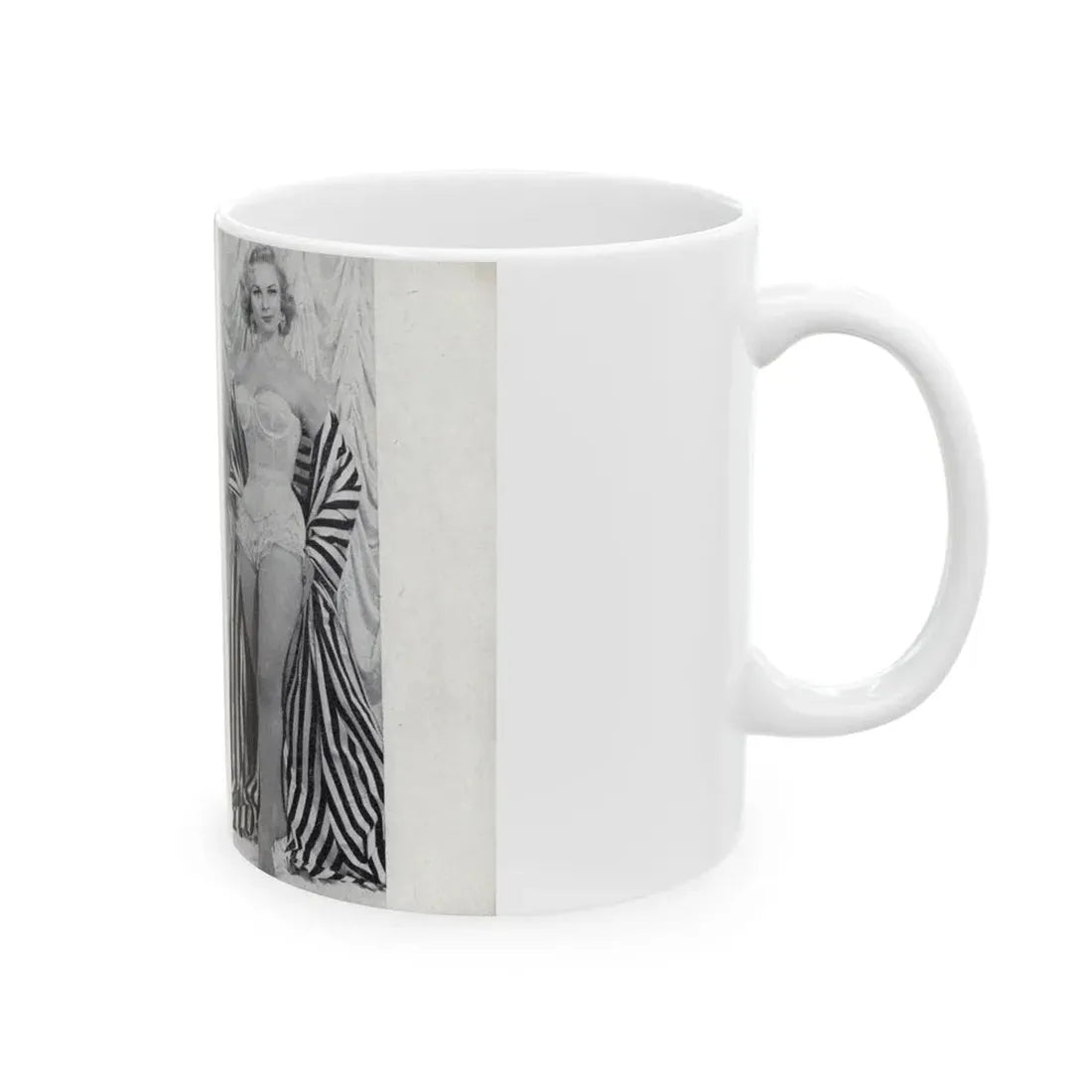 Norma Sykes #164 - 66 PHOTOGRAPHS OF Sabrina U.K. Pocket Mag. Pages 58 & 59 (Vintage Female Icon) White Coffee Mug - Go Mug Yourself