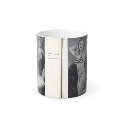 Norma Sykes #165 - 66 PHOTOGRAPHS OF Sabrina U.K. Pocket Mag. Pages 60 & 61 (Vintage Female Icons) Color Changing Mug 11oz-11oz-Go Mug Yourself