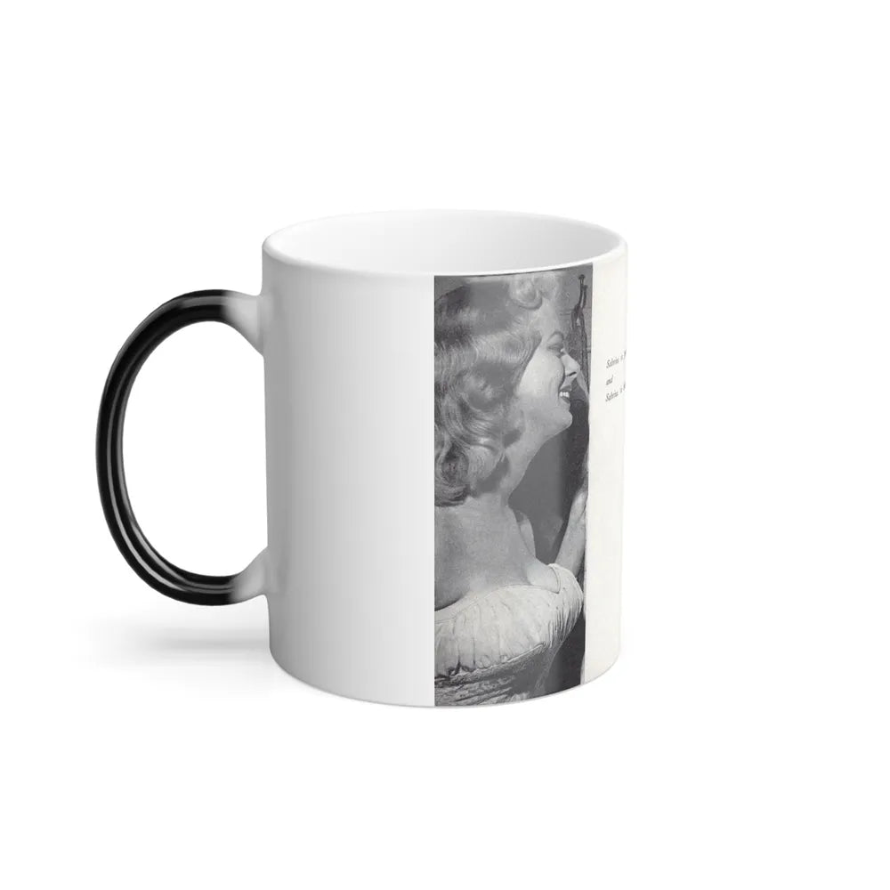 Norma Sykes #165 - 66 PHOTOGRAPHS OF Sabrina U.K. Pocket Mag. Pages 60 & 61 (Vintage Female Icons) Color Changing Mug 11oz-Go Mug Yourself