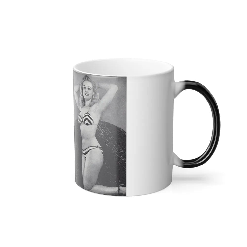 Norma Sykes #165 - 66 PHOTOGRAPHS OF Sabrina U.K. Pocket Mag. Pages 60 & 61 (Vintage Female Icons) Color Changing Mug 11oz-Go Mug Yourself