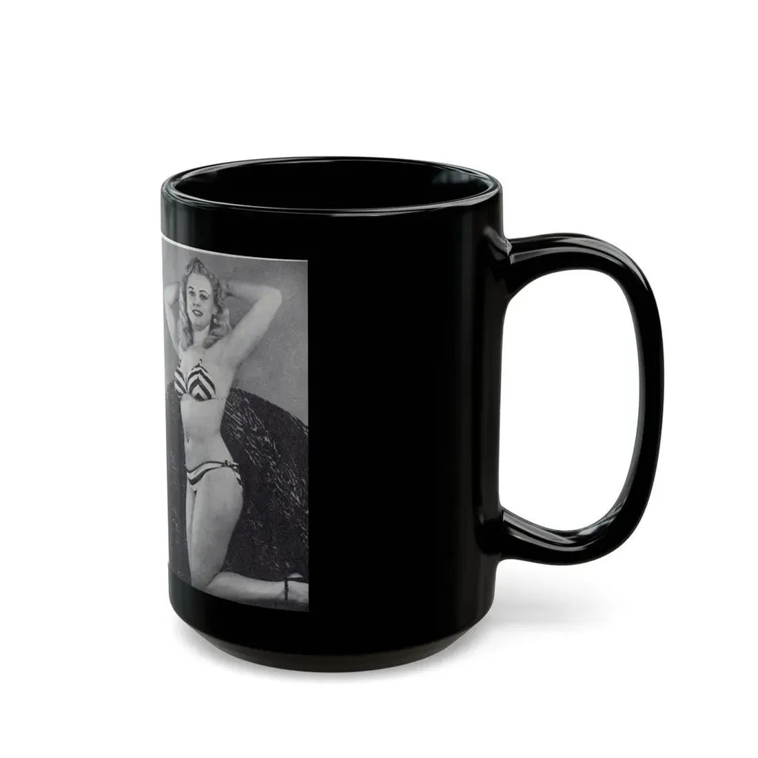 Norma Sykes #165 - 66 PHOTOGRAPHS OF Sabrina U.K. Pocket Mag. Pages 60 & 61 (Vintage Female Icon) Black Coffee Mug - Go Mug Yourself