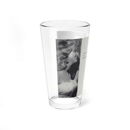Norma Sykes #165 - 66 PHOTOGRAPHS OF Sabrina U.K. Pocket Mag. Pages 60 & 61 (Vintage Female Icon) Pint Glass 16oz - Go Mug Yourself