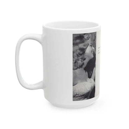 Norma Sykes #165 - 66 PHOTOGRAPHS OF Sabrina U.K. Pocket Mag. Pages 60 & 61 (Vintage Female Icon) White Coffee Mug - Go Mug Yourself