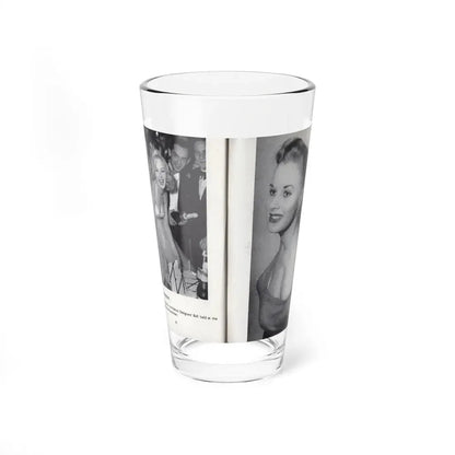 Norma Sykes #166 - 66 PHOTOGRAPHS OF Sabrina U.K. Pocket Mag. Pages 62 & 63 (Vintage Female Icon) Pint Glass 16oz 16oz - Go Mug Yourself