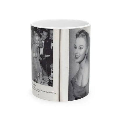 Norma Sykes #166 - 66 PHOTOGRAPHS OF Sabrina U.K. Pocket Mag. Pages 62 & 63 (Vintage Female Icon) White Coffee Mug 11oz - Go Mug Yourself