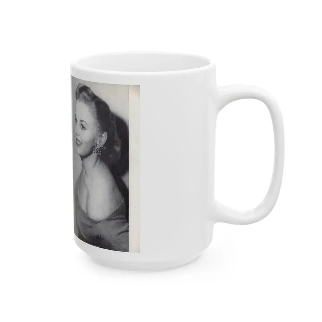 Norma Sykes #166 - 66 PHOTOGRAPHS OF Sabrina U.K. Pocket Mag. Pages 62 & 63 (Vintage Female Icon) White Coffee Mug - Go Mug Yourself