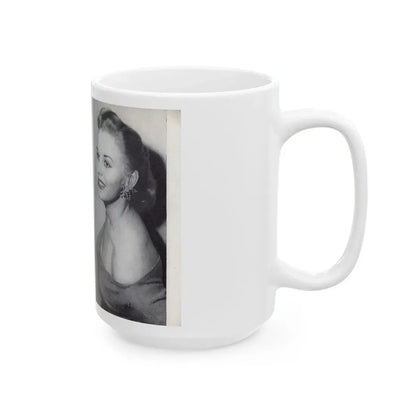 Norma Sykes #166 - 66 PHOTOGRAPHS OF Sabrina U.K. Pocket Mag. Pages 62 & 63 (Vintage Female Icon) White Coffee Mug - Go Mug Yourself