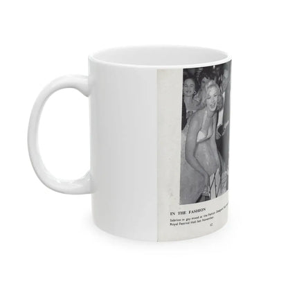 Norma Sykes #166 - 66 PHOTOGRAPHS OF Sabrina U.K. Pocket Mag. Pages 62 & 63 (Vintage Female Icon) White Coffee Mug - Go Mug Yourself
