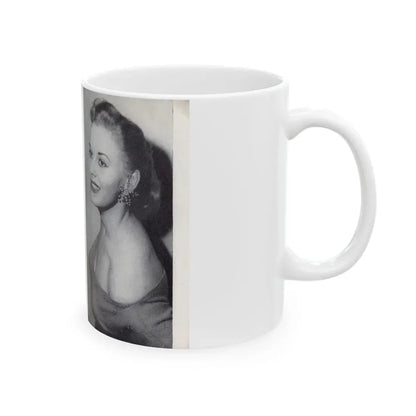 Norma Sykes #166 - 66 PHOTOGRAPHS OF Sabrina U.K. Pocket Mag. Pages 62 & 63 (Vintage Female Icon) White Coffee Mug - Go Mug Yourself