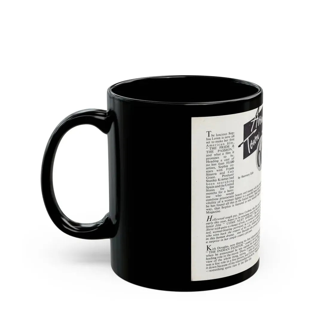 Norma Sykes #167 - 66 PHOTOGRAPHS OF Sabrina U.K. Pocket Mag. Pages 64 & 65 (Vintage Female Icon) Black Coffee Mug - Go Mug Yourself