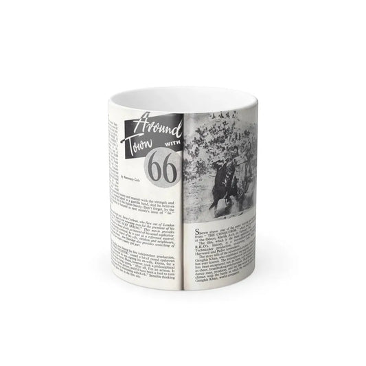 Norma Sykes #167 - 66 PHOTOGRAPHS OF Sabrina U.K. Pocket Mag. Pages 64 & 65 (Vintage Female Icon) Color Changing Mug 11oz 11oz - Go Mug Yourself