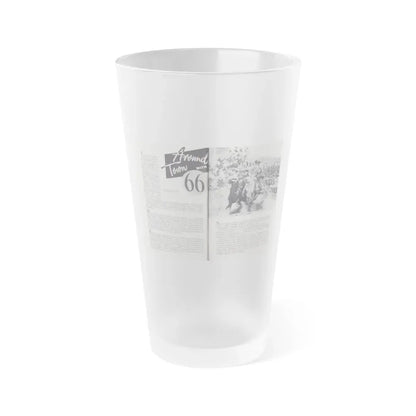 Norma Sykes #167 - 66 PHOTOGRAPHS OF Sabrina U.K. Pocket Mag. Pages 64 & 65 (Vintage Female Icon) Frosted Pint Glass 16oz 16oz Frosted - Go Mug Yourself