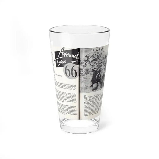 Norma Sykes #167 - 66 PHOTOGRAPHS OF Sabrina U.K. Pocket Mag. Pages 64 & 65 (Vintage Female Icon) Pint Glass 16oz 16oz - Go Mug Yourself