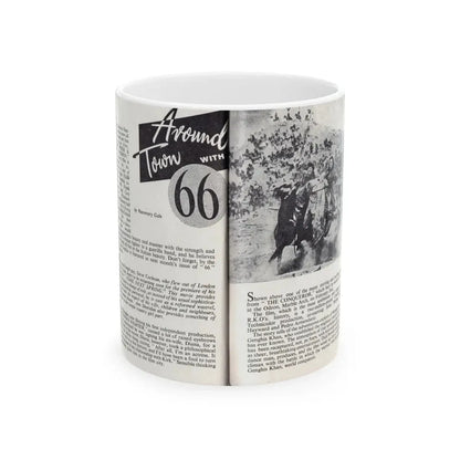 Norma Sykes #167 - 66 PHOTOGRAPHS OF Sabrina U.K. Pocket Mag. Pages 64 & 65 (Vintage Female Icon) White Coffee Mug 11oz - Go Mug Yourself