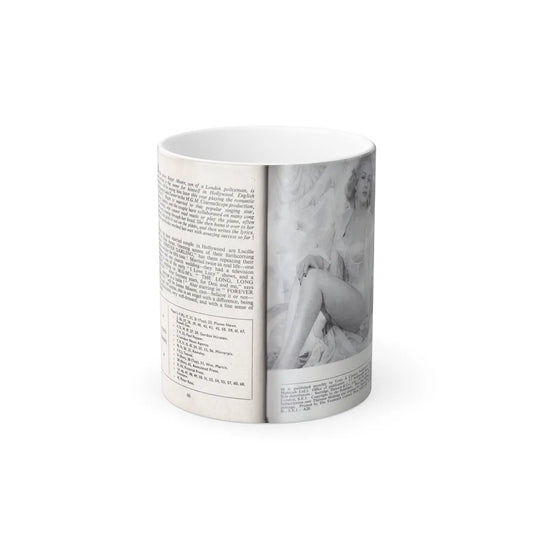 Norma Sykes #168 - 66 PHOTOGRAPHS OF Sabrina U.K. Pocket Mag. Pages 66 & 67 (Vintage Female Icons) Color Changing Mug 11oz-11oz-Go Mug Yourself