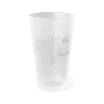 Norma Sykes #168 - 66 PHOTOGRAPHS OF Sabrina U.K. Pocket Mag. Pages 66 & 67 (Vintage Female Icon) Frosted Pint Glass 16oz 16oz Frosted - Go Mug Yourself