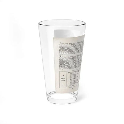 Norma Sykes #168 - 66 PHOTOGRAPHS OF Sabrina U.K. Pocket Mag. Pages 66 & 67 (Vintage Female Icon) Pint Glass 16oz - Go Mug Yourself