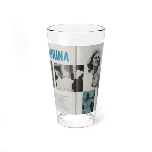 Norma Sykes #171 - Pose! Pocket Mag. July '58 - 3 B&W Photos & 1 Color Tinted Photo (Vintage Female Icon) Pint Glass 16oz 16oz - Go Mug Yourself