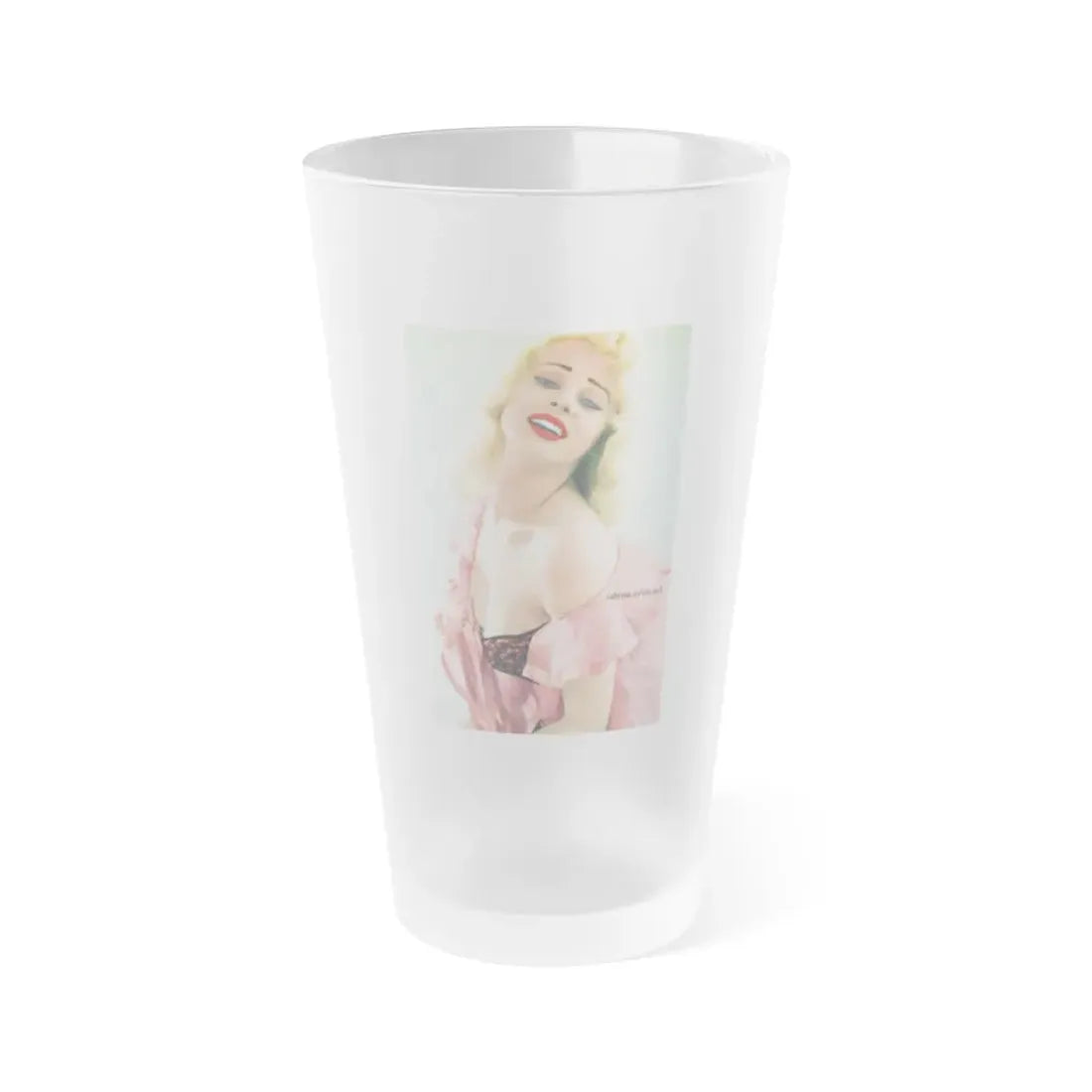Norma Sykes #173 (Vintage Female Icon) Frosted Pint Glass 16oz 16oz Frosted - Go Mug Yourself