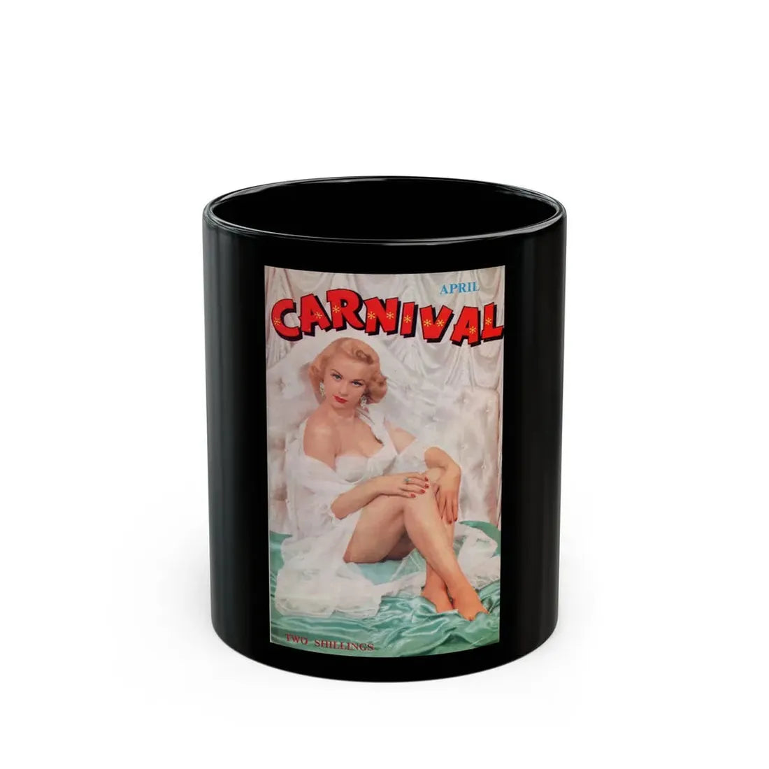 Norma Sykes #177 - Mag. Cover '56 (Vintage Female Icon) Black Coffee Mug 11oz - Go Mug Yourself