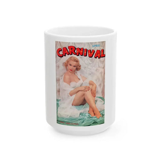 Norma Sykes #177 - Mag. Cover '56 (Vintage Female Icon) White Coffee Mug 15oz - Go Mug Yourself