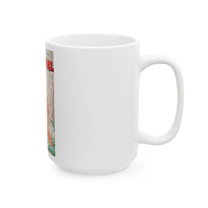 Norma Sykes #177 - Mag. Cover '56 (Vintage Female Icon) White Coffee Mug - Go Mug Yourself