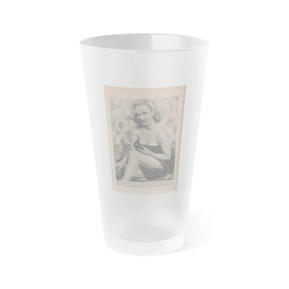 Norma Sykes #178 - Scamp Mag. Sept. '58 - 1 Small B&W Photo (Vintage Female Icon) Frosted Pint Glass 16oz 16oz Frosted - Go Mug Yourself