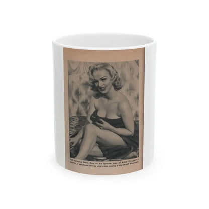 Norma Sykes #178 - Scamp Mag. Sept. '58 - 1 Small B&W Photo (Vintage Female Icon) White Coffee Mug 11oz - Go Mug Yourself