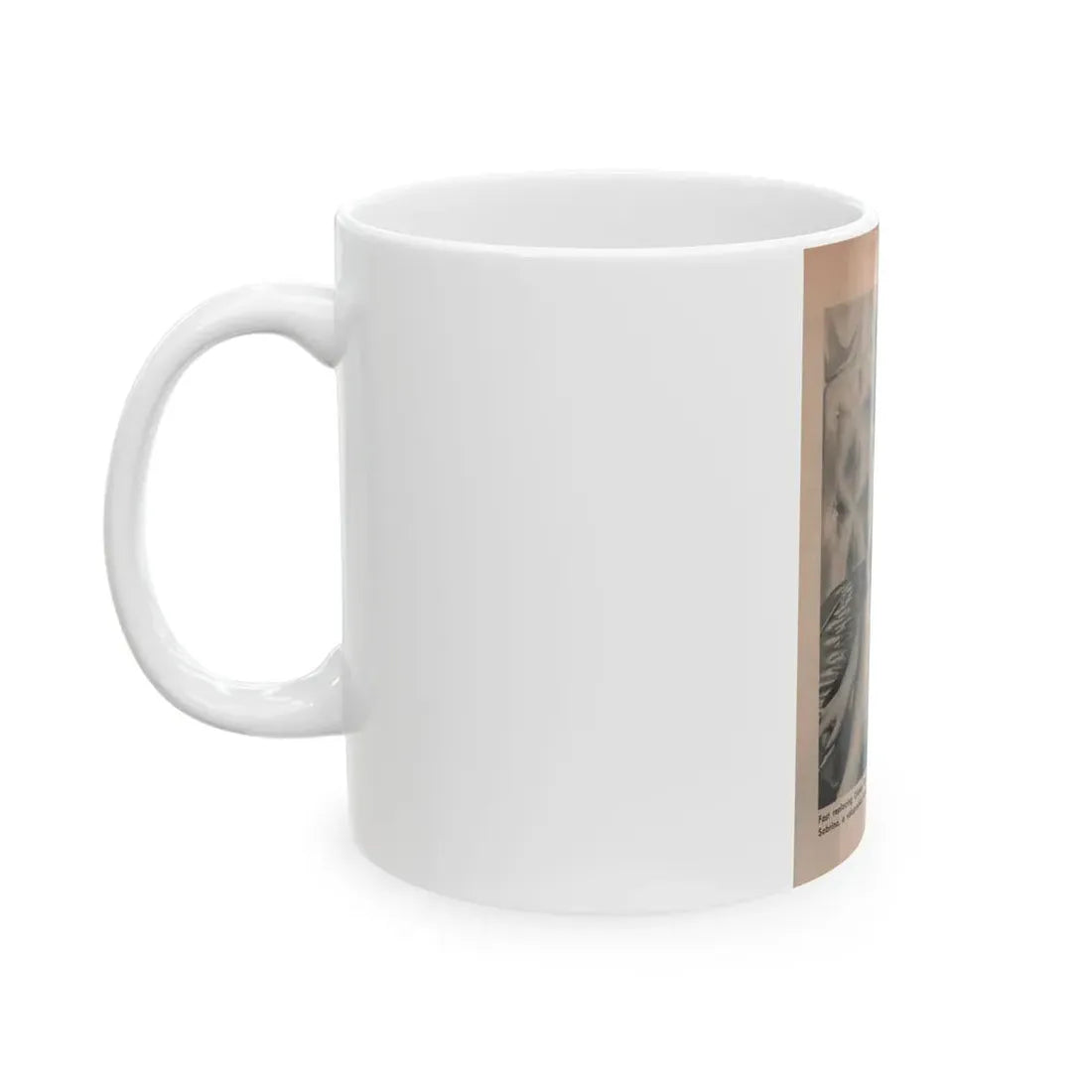 Norma Sykes #178 - Scamp Mag. Sept. '58 - 1 Small B&W Photo (Vintage Female Icon) White Coffee Mug - Go Mug Yourself