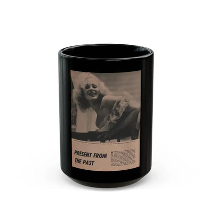 Norma Sykes #179 - Play Mag. 9-4-59 - 1 B&W Photo & More (Vintage Female Icon) Black Coffee Mug 15oz - Go Mug Yourself