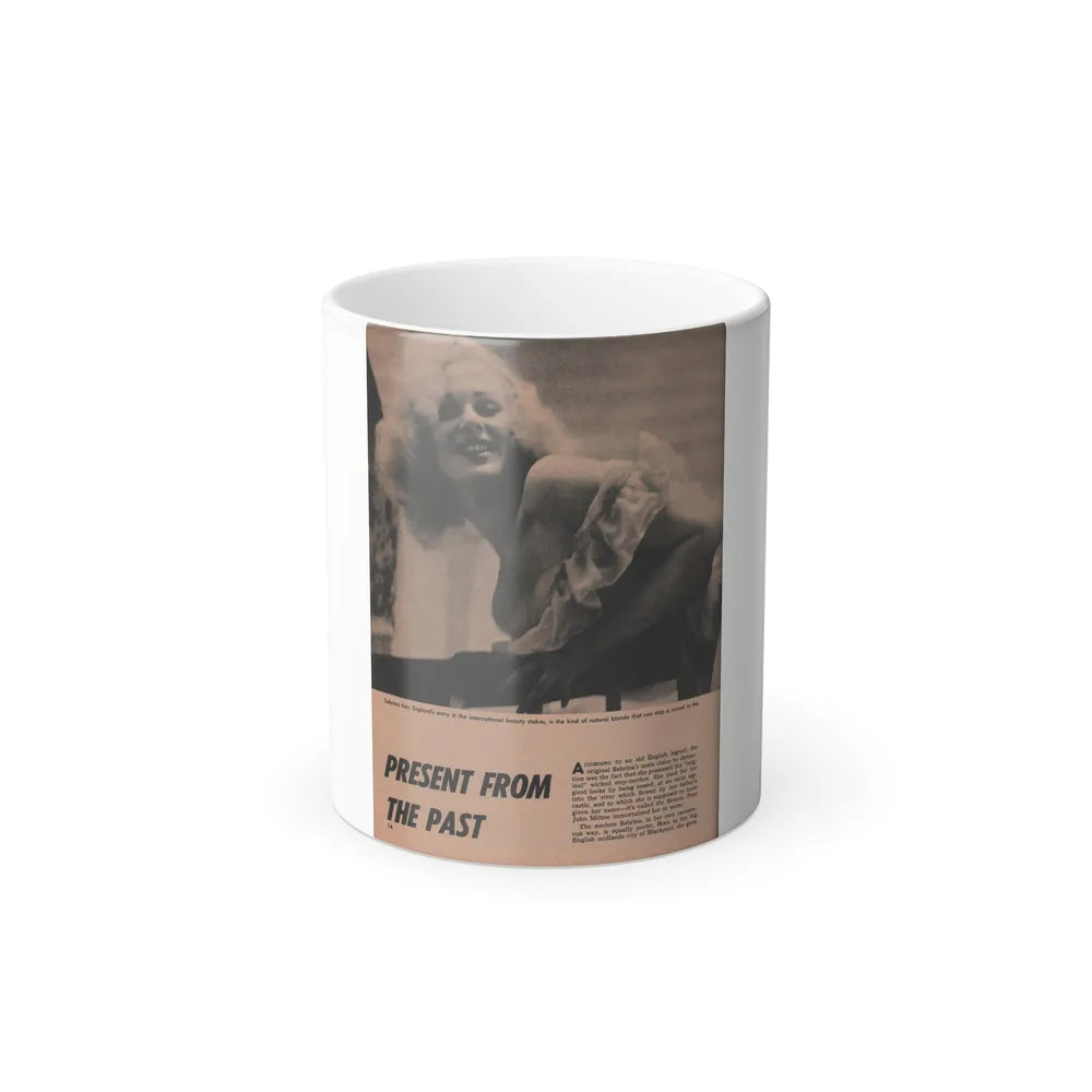 Norma Sykes #179 - Play Mag. 9-4-59 - 1 B&W Photo & More (Vintage Female Icons) Color Changing Mug 11oz-11oz-Go Mug Yourself