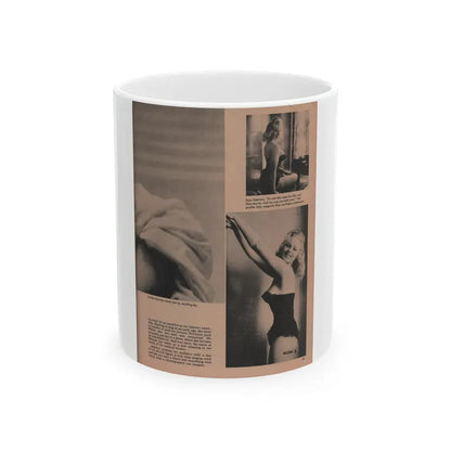 Norma Sykes #180 - Play Mag. 9-4-59 - 2 B&W Photos & More (Vintage Female Icon) White Coffee Mug 11oz - Go Mug Yourself