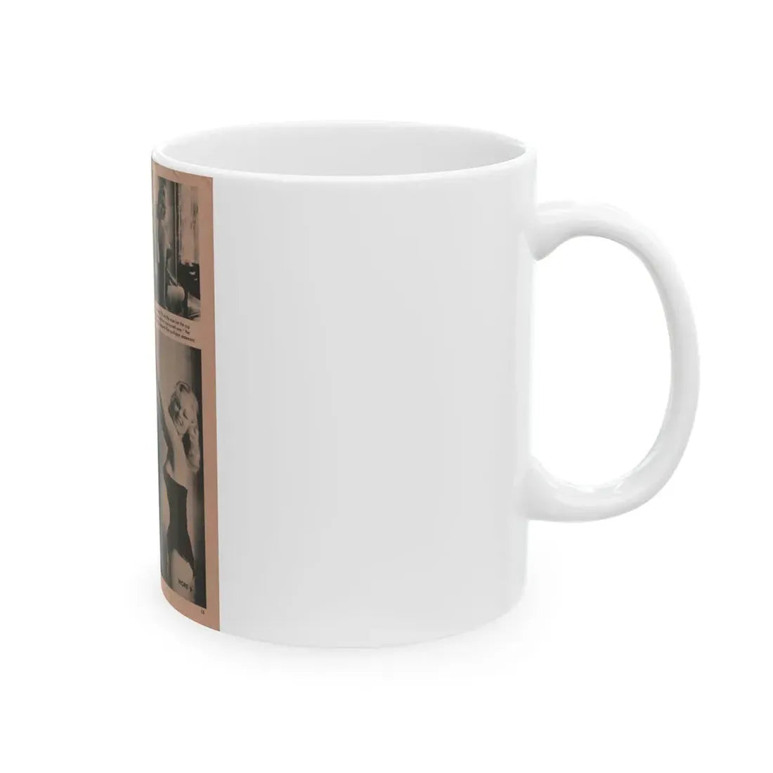 Norma Sykes #180 - Play Mag. 9-4-59 - 2 B&W Photos & More (Vintage Female Icon) White Coffee Mug - Go Mug Yourself